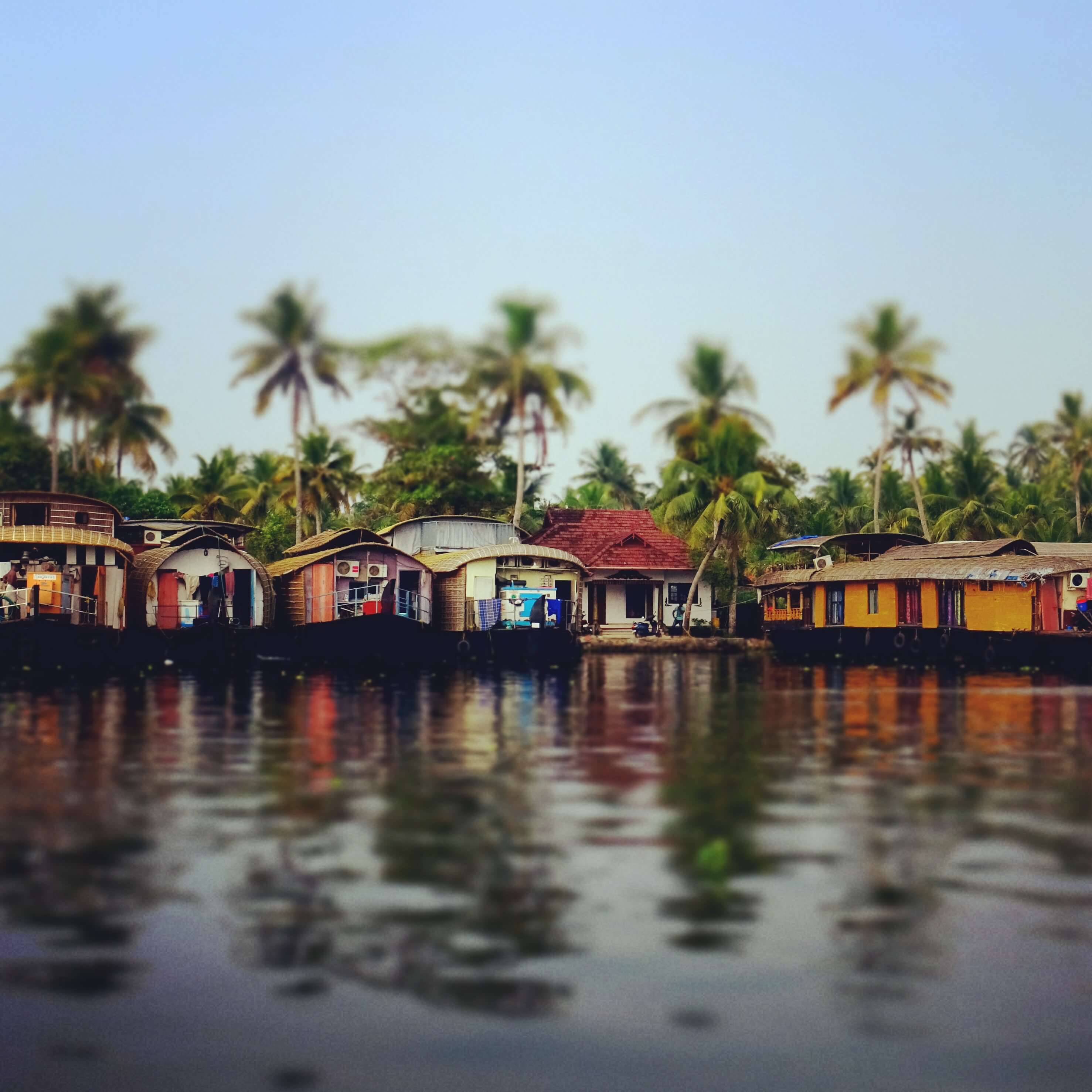 Houseboats Kerala places to visit in India