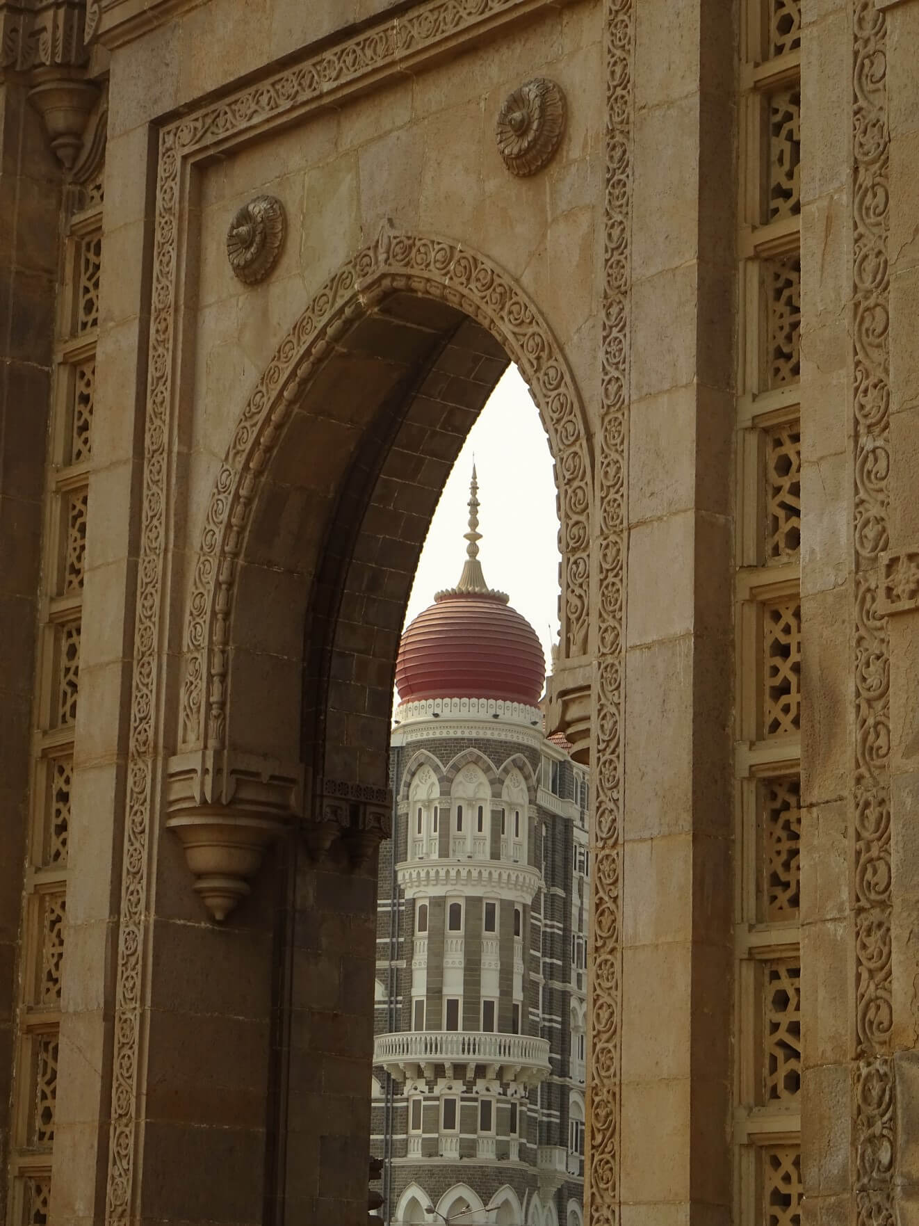 Gateway of India with Taj Hotel