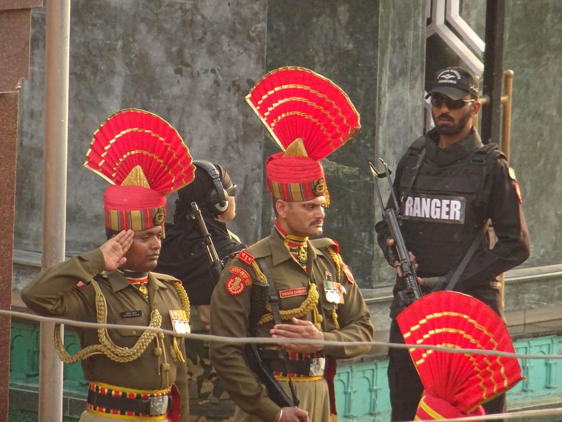 Indian Soldiers at Wagah Border