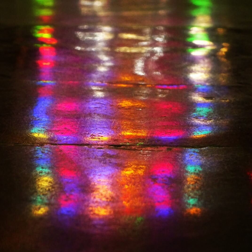 Stained Glass Reflection - Udaipur City Palace