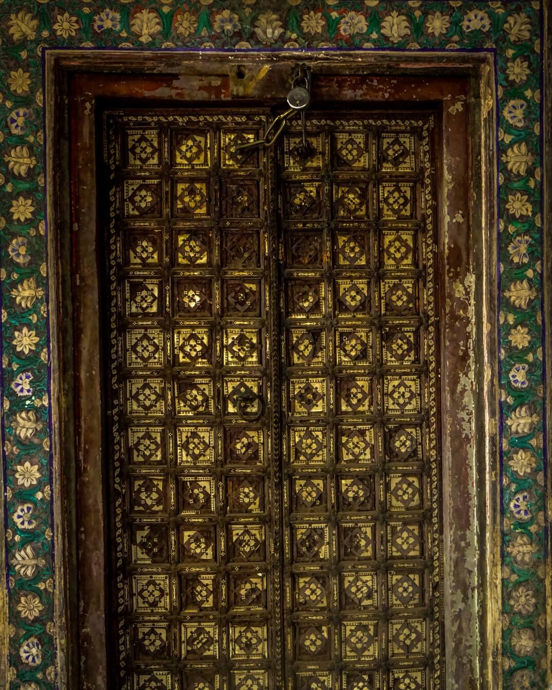 Beautiful mystery door in Bundi palace