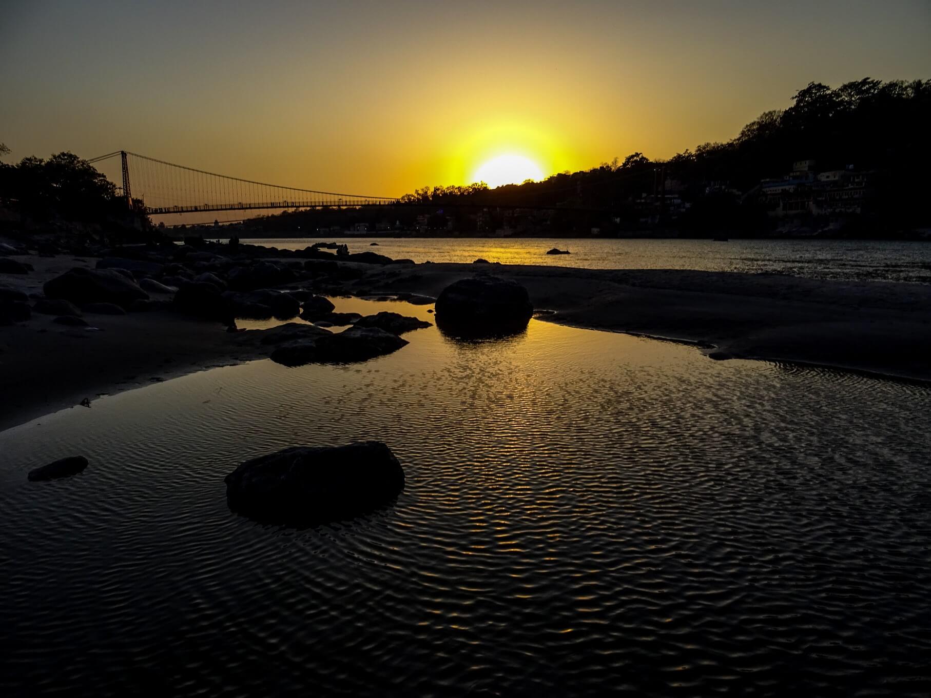 Sunset over the Ganges, Rishikesh