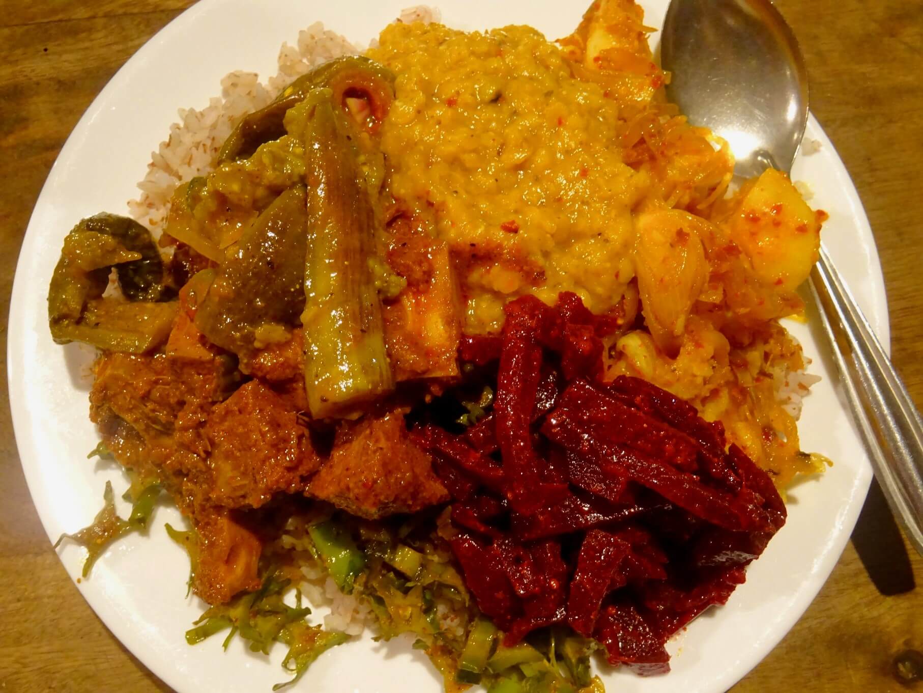Homecooked meal in Sri Lanka smaller travel footprint
