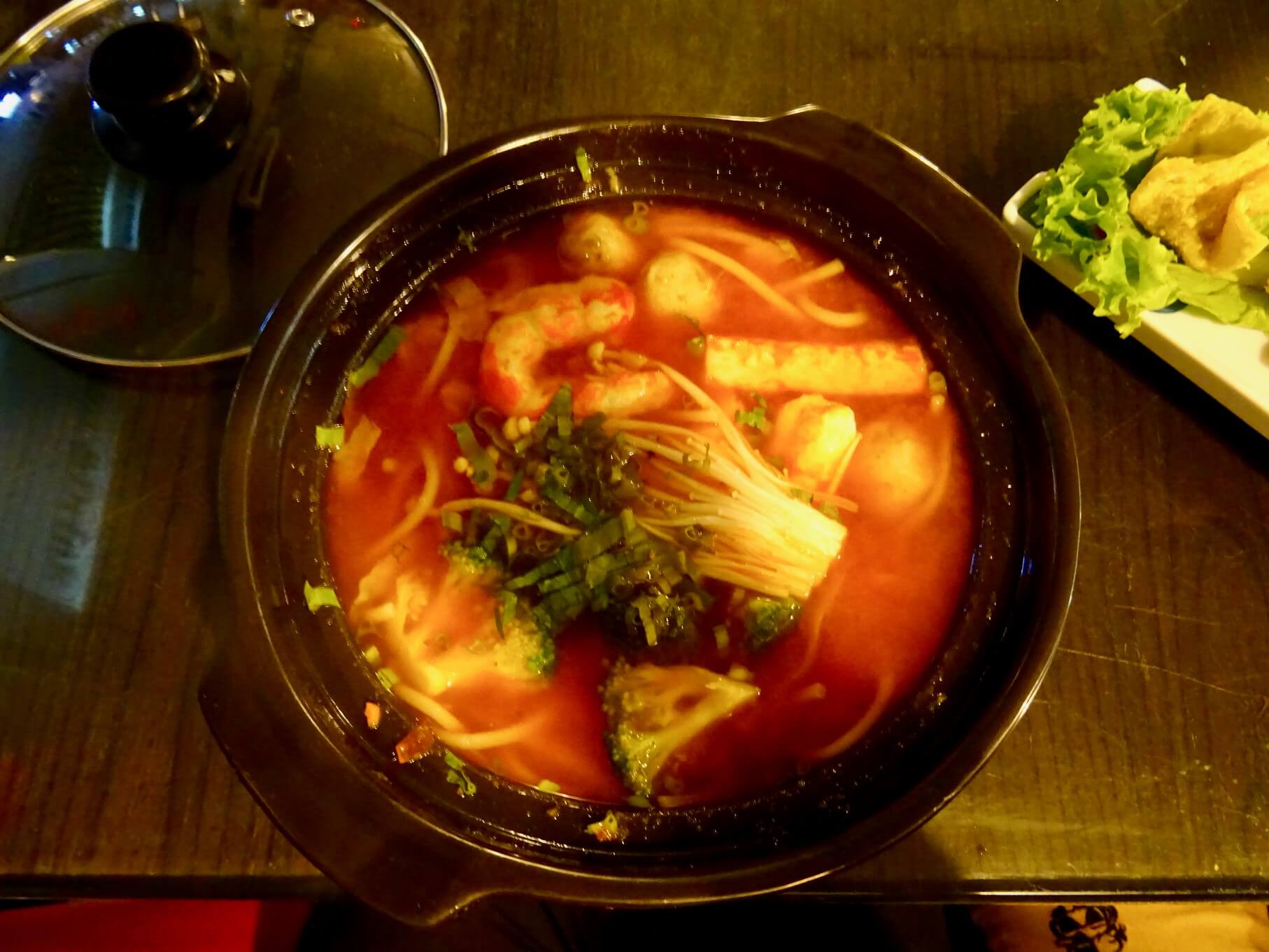 Spicy Noodle Soup from Evergreen Phnom Penh