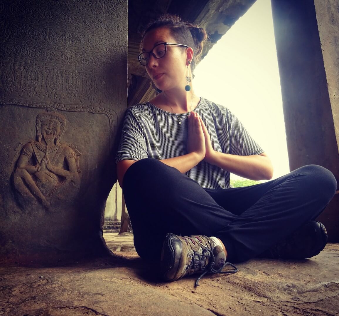Posing at Angkor Wat