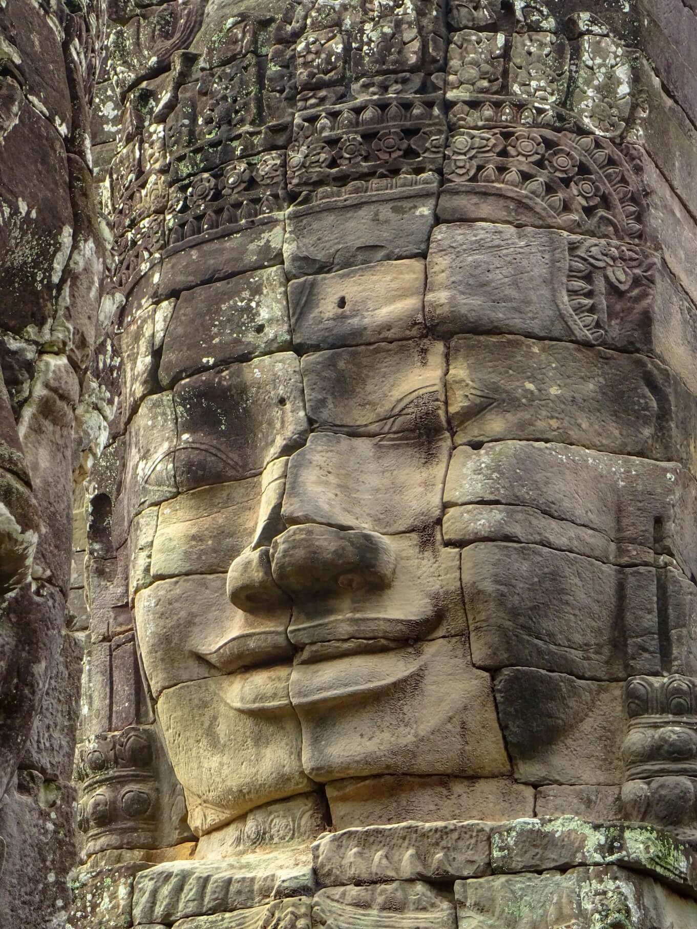 Bayon Temple Face, Angkor Wat interesting facts about Cambodia